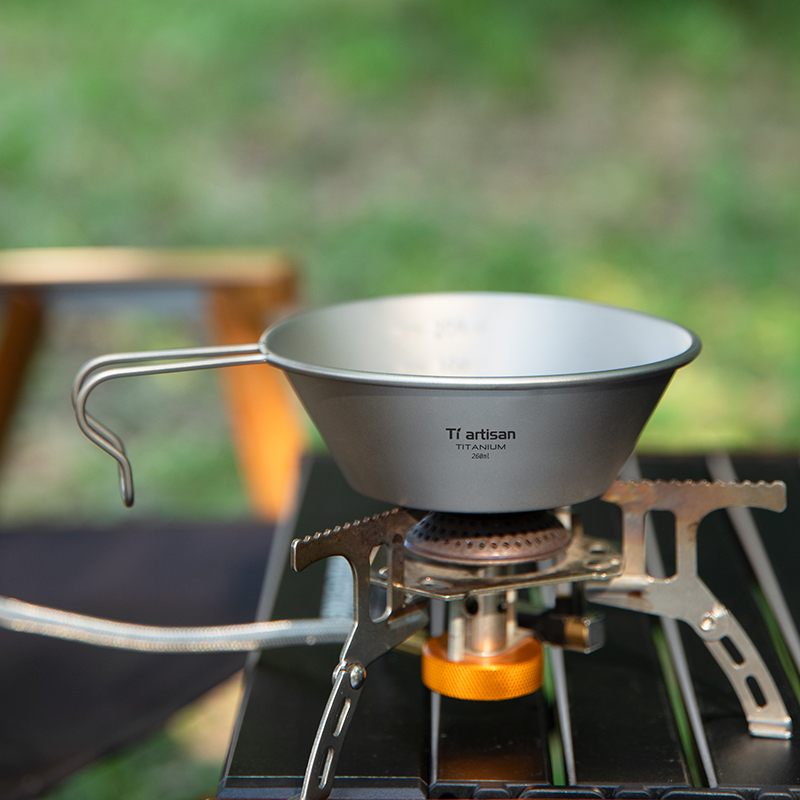 Outdoor Camping Meals - Tiartisan 260ml Titanium Ultralight Sierra Cup