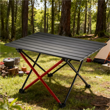 Outdoor Camping Meals - Meja Lipat Portabel Permukaan Luas Ekstra