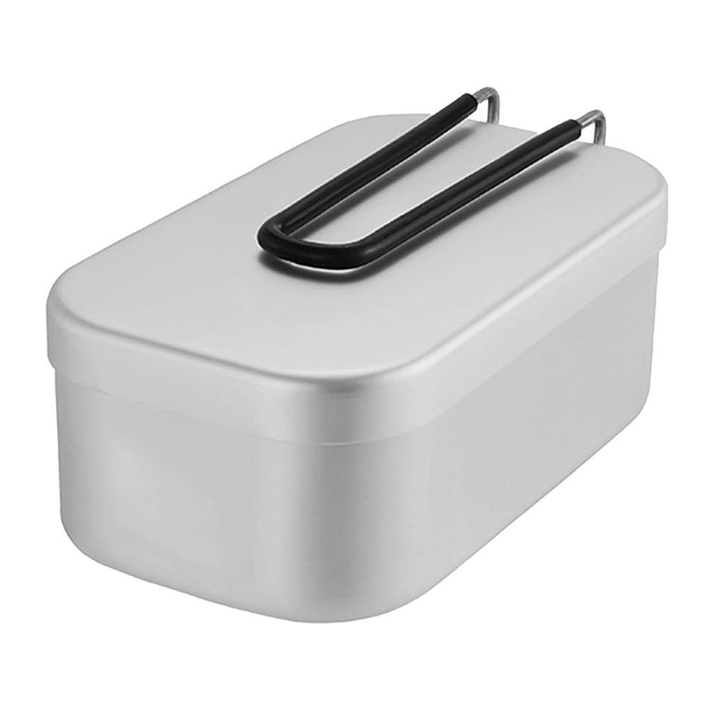 Outdoor Camping Uk - Kotak makan siang aluminium 800ML, peralatan