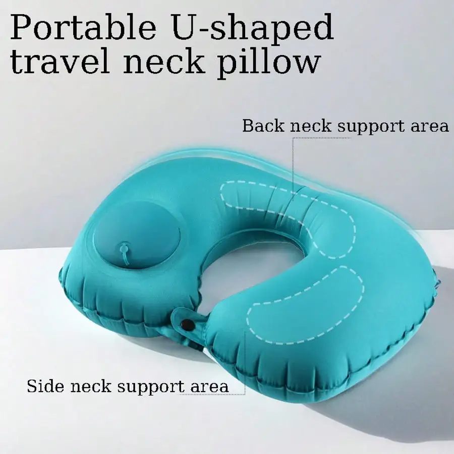 Outdoor Camping Store - Bantal Leher Tiup Portabel yang Dapat