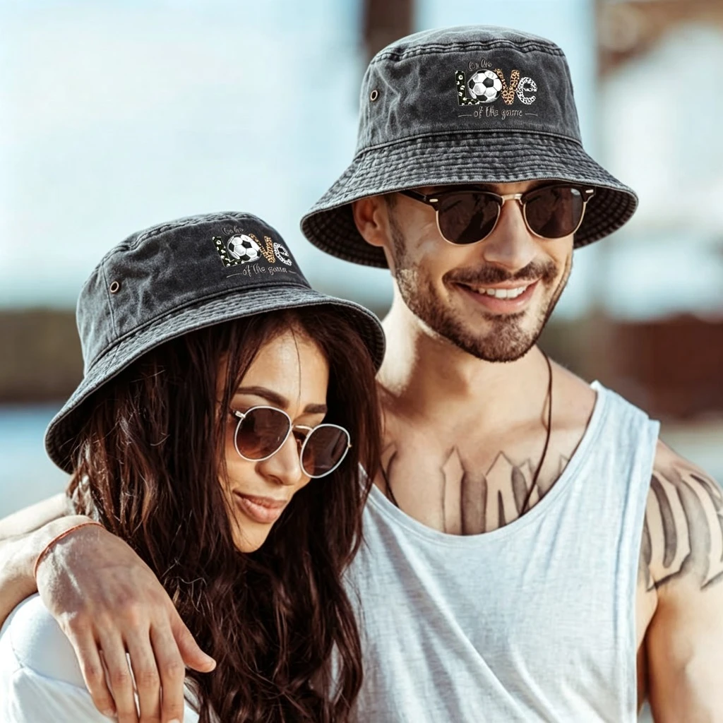 Outdoor Camping Decor Ideas - Topi Bucket Unisex dengan Cetakan Bola