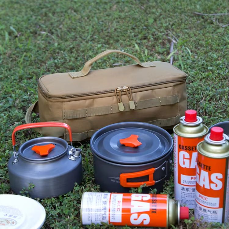 Outdoor Camping Uk - Tas Penyimpanan Peralatan Masak Kain Oxford,