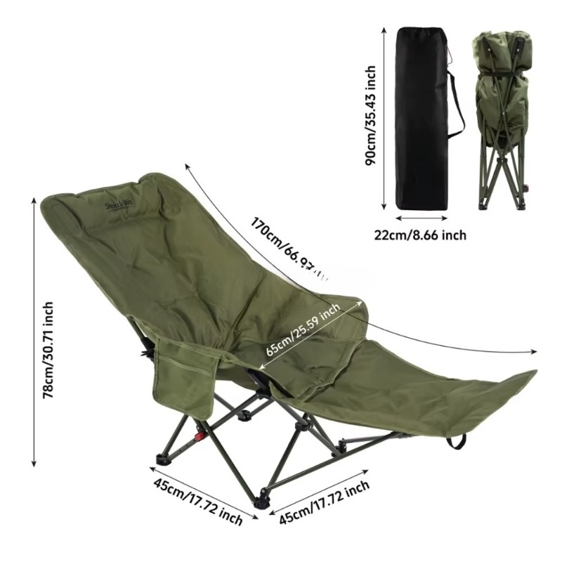 Outdoor Camping List - Kursi Lipat Tebal untuk Berkemah, Memancing,