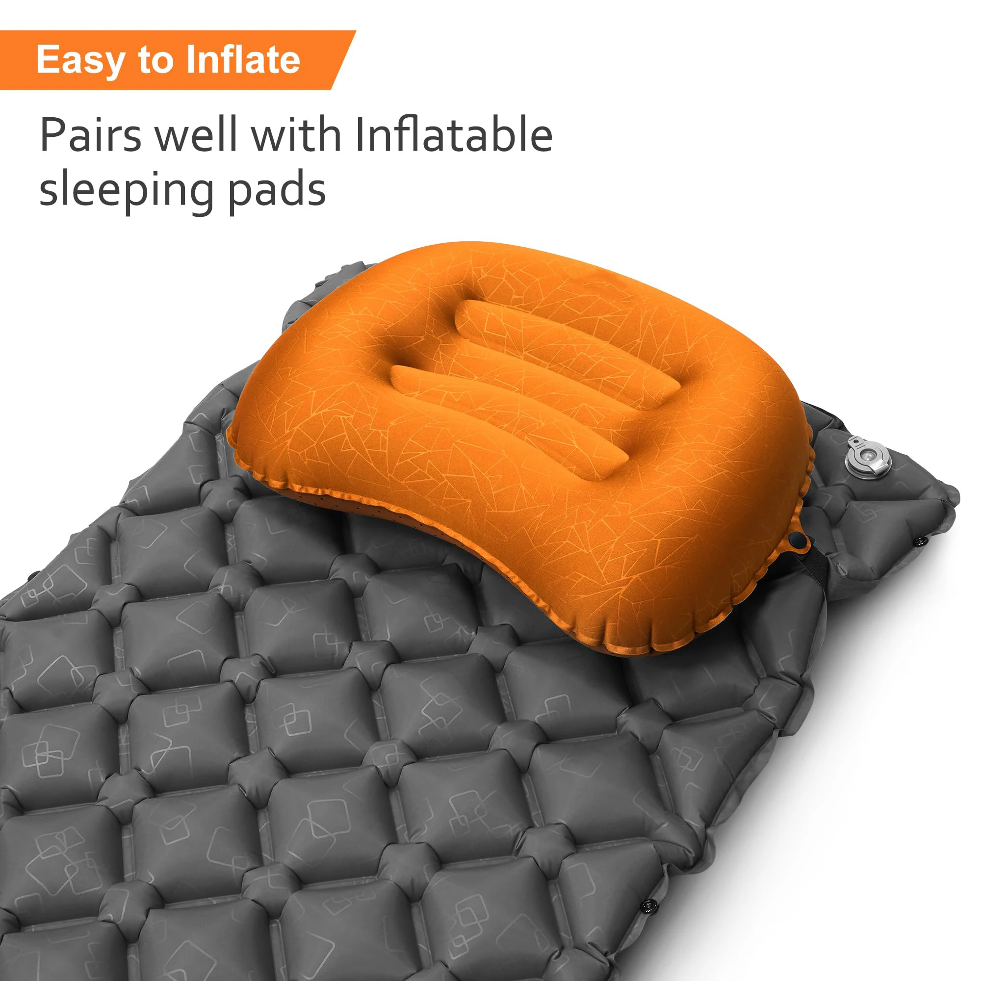Camp Pillow Compressible - 1 Buah Bantal Perjalanan Berkemah Tiup