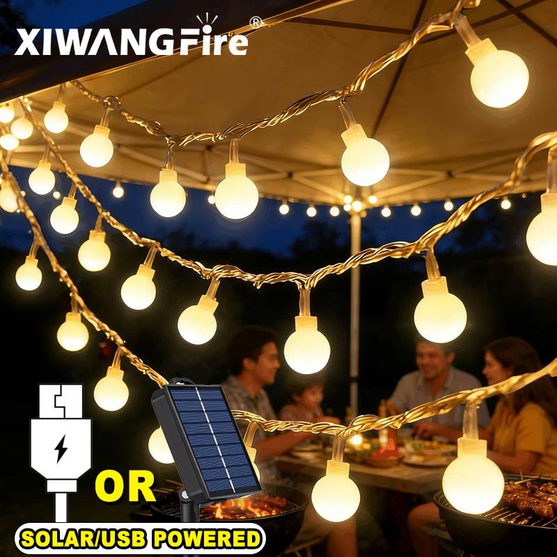Lampu String Tenaga Surya/USB/ - Outdoor Camping Tent ulasan dan harga