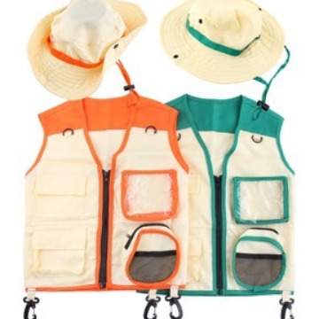2 Buah Set Topi Rompi Berkemah - Outdoor Camping Kids Activities ulasan dan harga