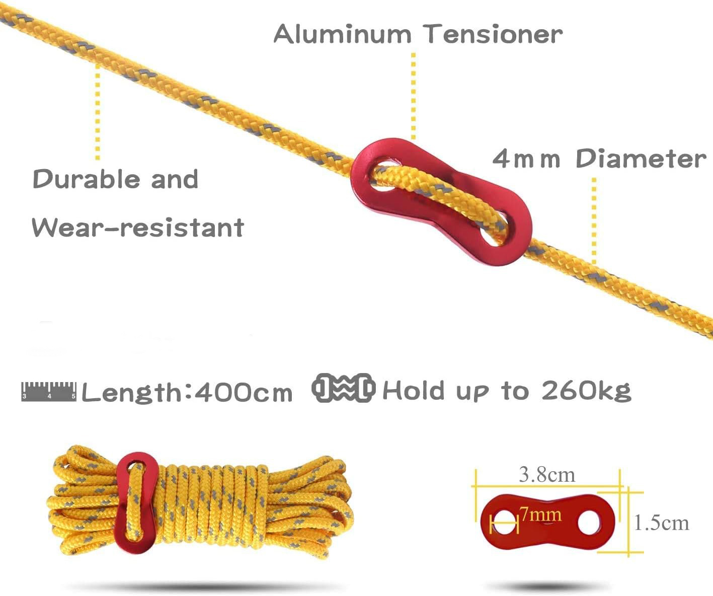 4m kabel tenda garis pria refl - Outdoor Camping Tarp ulasan dan harga