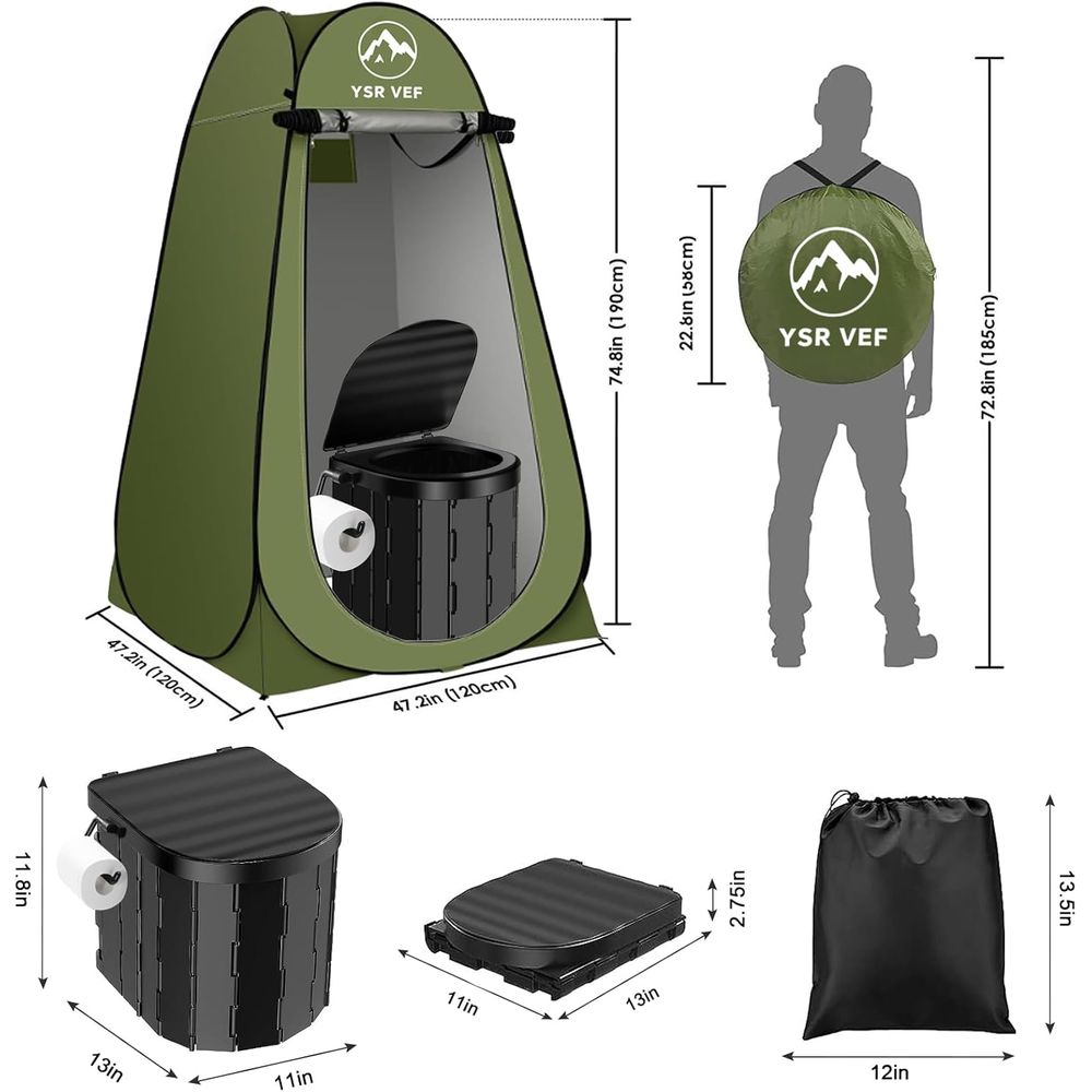 Perlengkapan Toilet Portabel,  - Outdoor Camping Tent ulasan dan harga