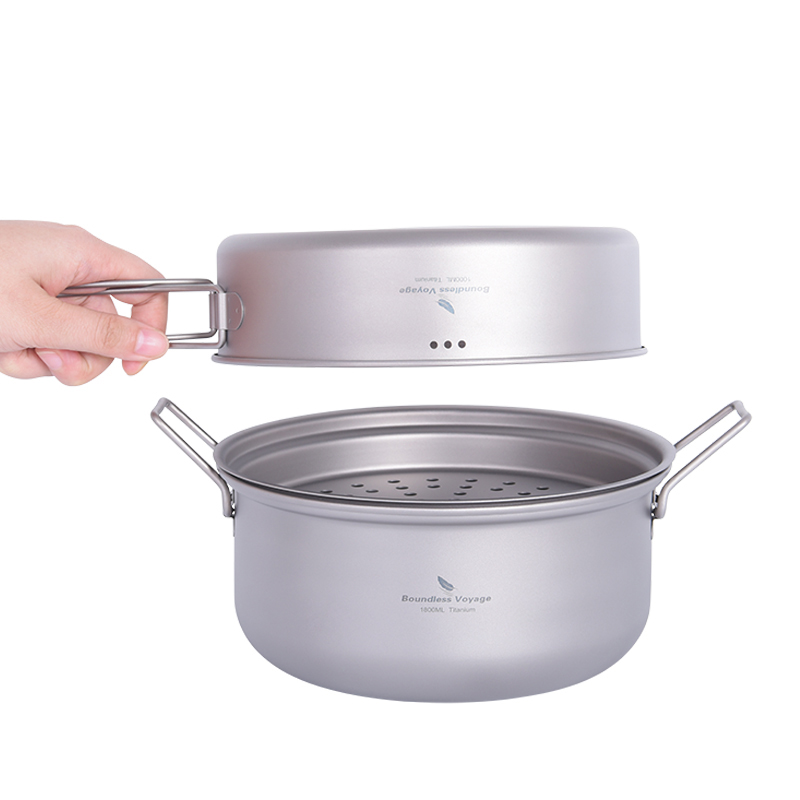 Set Peralatan Masak Titanium B - Outdoor Camping Cooking Set ulasan dan harga