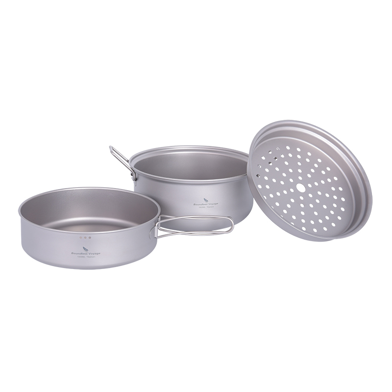 Set Peralatan Masak Titanium B - Outdoor Camping Cooking Set ulasan dan harga