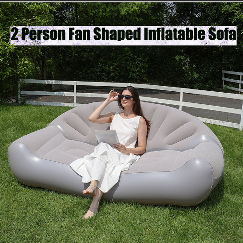 Sofa Tiup Bentuk Kipas untuk 2 - Outdoor Camping Couch ulasan dan harga