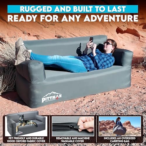 Pittman - Sofa Tiup dengan Pom - Outdoor Camping Couch ulasan dan harga
