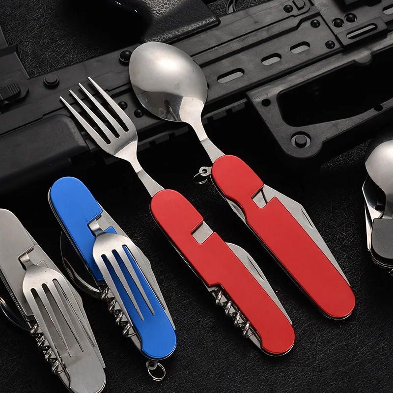 Peralatan makan lipat 4 in 1,  - Outdoor Camping Uk ulasan dan harga
