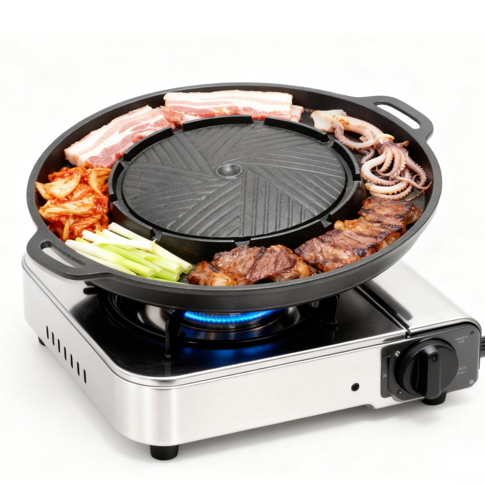 Wajan Panggang BBQ Korea KOSUN - Outdoor Camping Cooking Set ulasan dan harga
