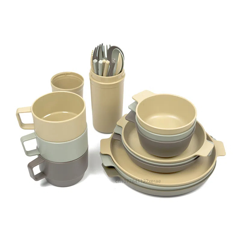 Set Peralatan Makan Portabel L - Outdoor Camping Store ulasan dan harga