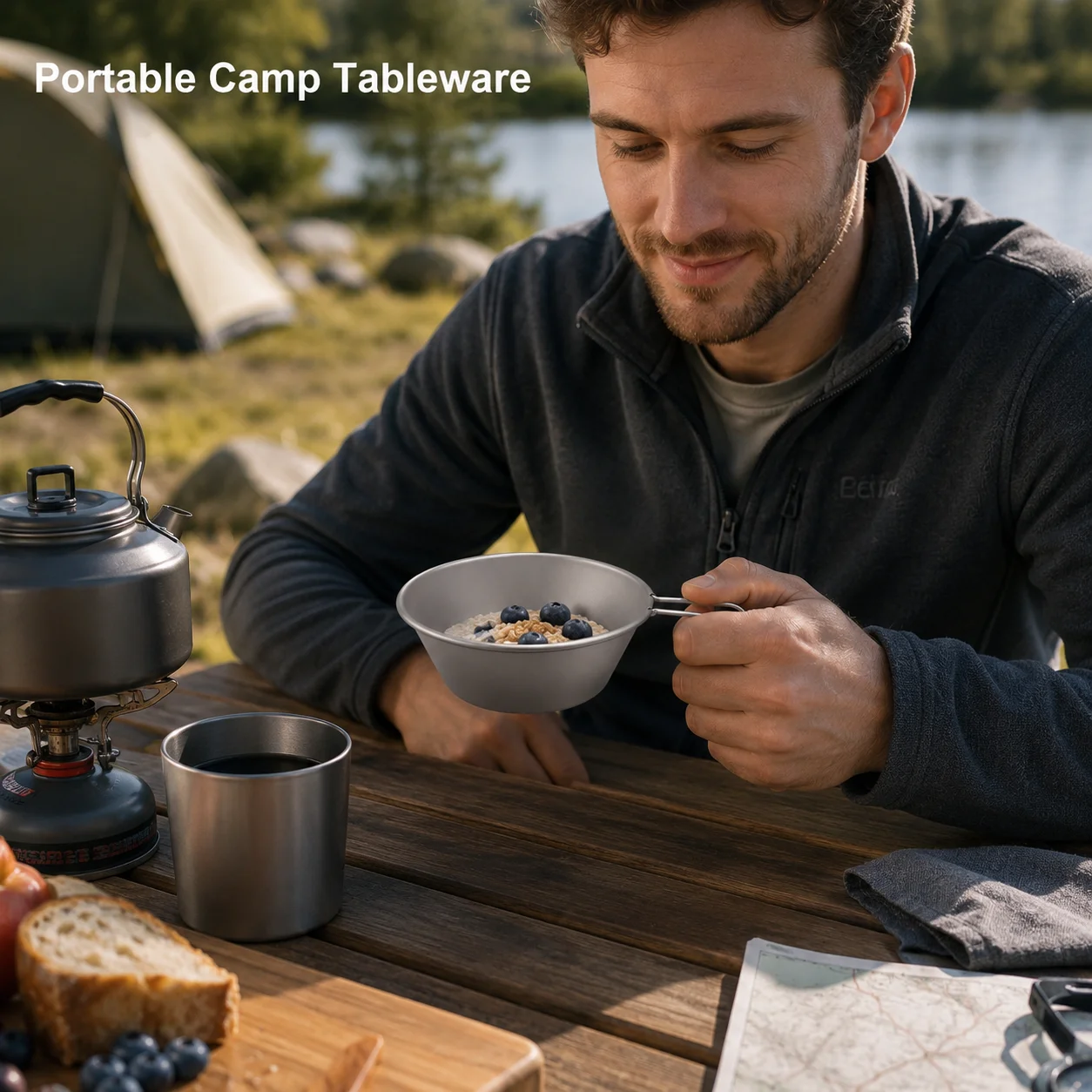 Mangkuk Titanium Sierra Ringan - Outdoor Camping Meals ulasan dan harga