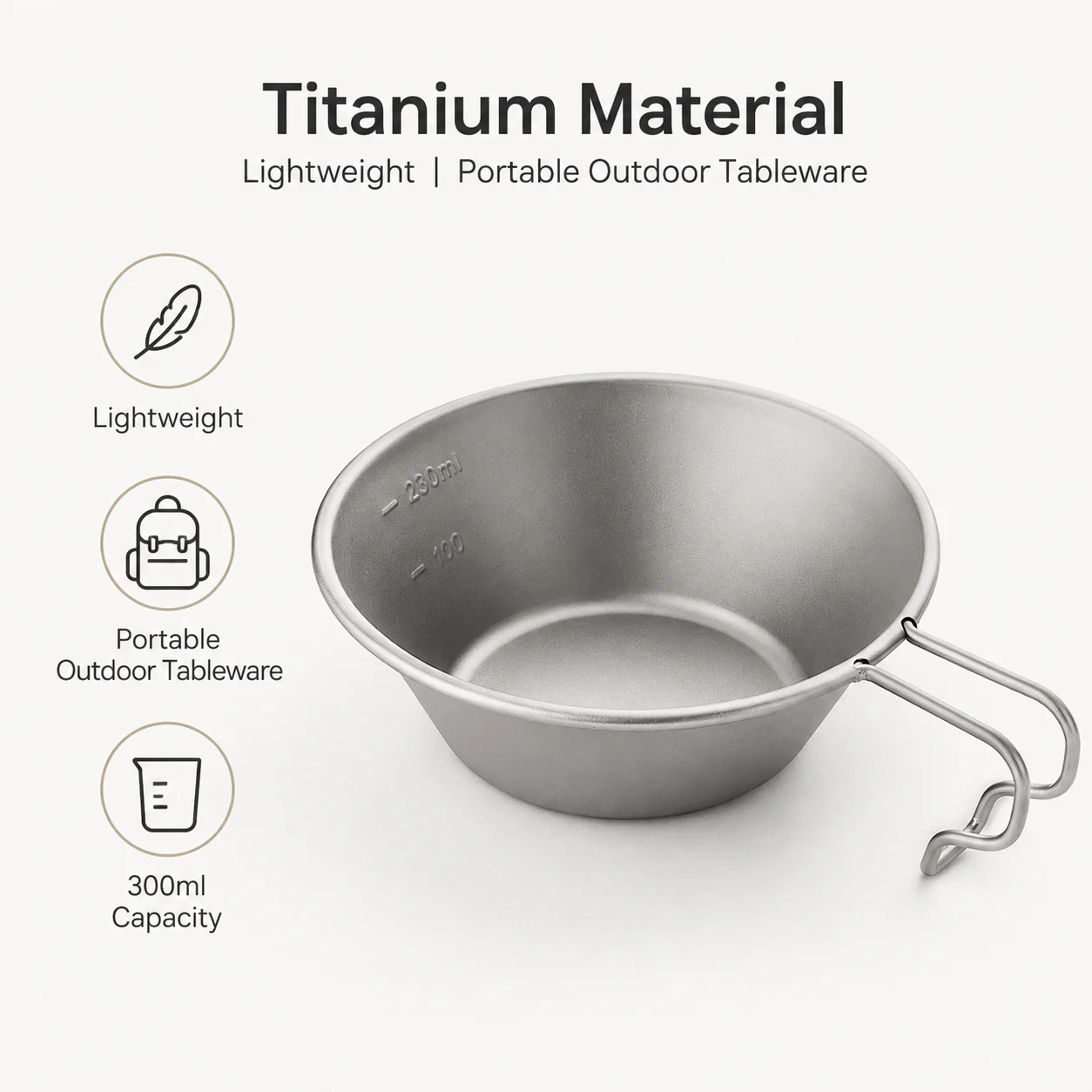 Mangkuk Titanium Sierra Ringan - Outdoor Camping Meals ulasan dan harga