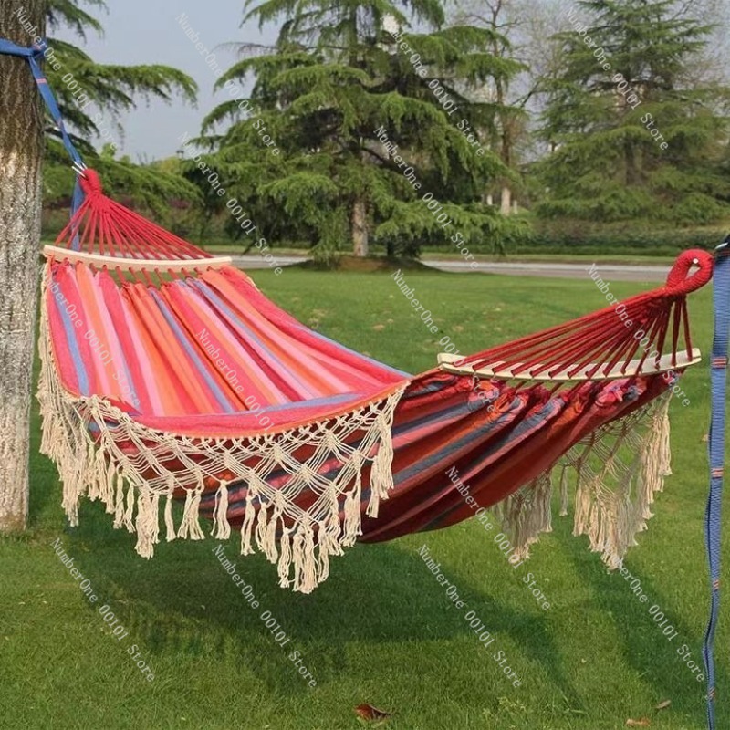 Hammock Kanvas Ganda dengan Ru - Outdoor Camping Hammock Chair ulasan dan harga