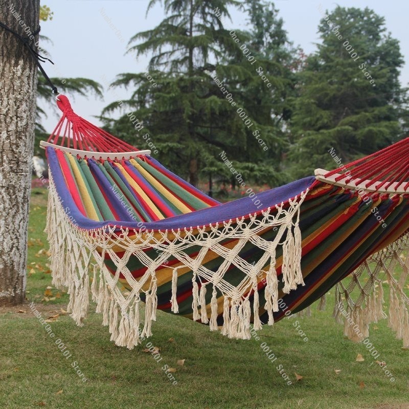 Hammock Kanvas Ganda dengan Ru - Outdoor Camping Hammock Chair ulasan dan harga