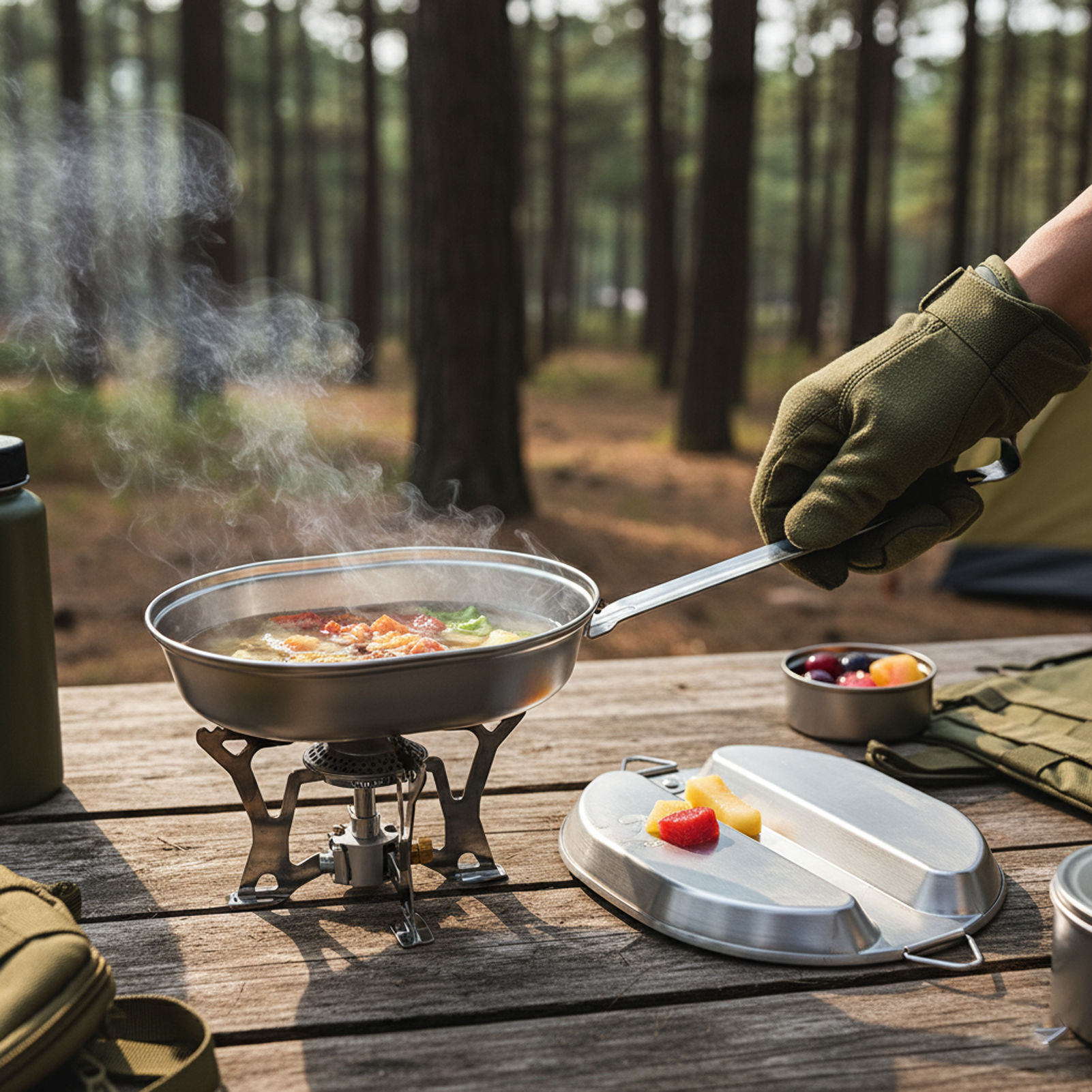 Kotak Makan Siang Persiapan Ma - Outdoor Camping Meals ulasan dan harga