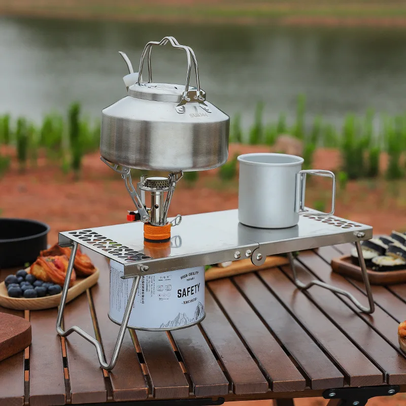 Meja Teh Mini Portabel Luar Ru - Outdoor Camping Cooking Set ulasan dan harga