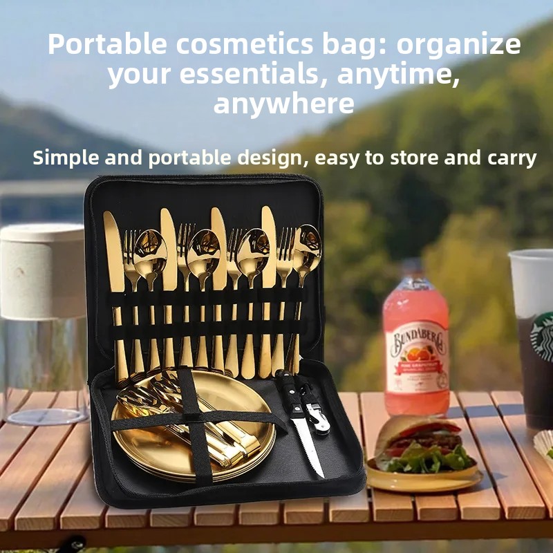 Set Peralatan Makan Portabel d - Outdoor Camping Meals ulasan dan harga