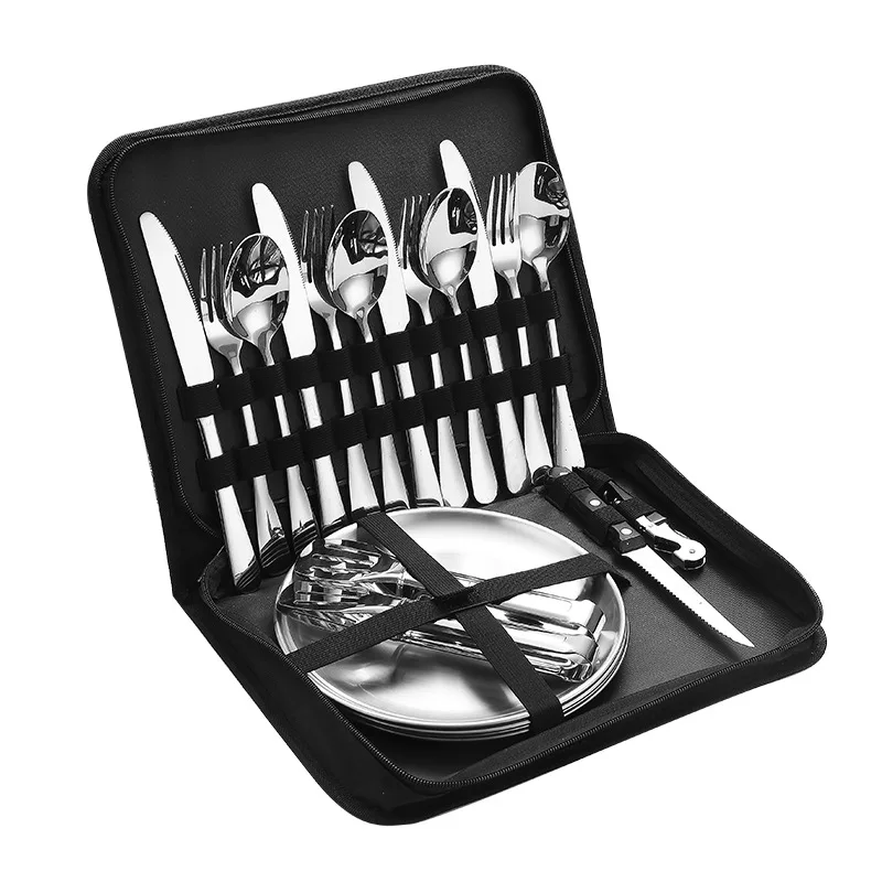 Set Peralatan Makan Portabel d - Outdoor Camping Meals ulasan dan harga
