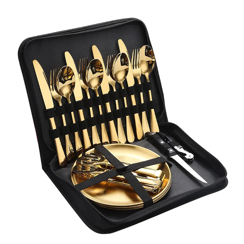 Set Peralatan Makan Portabel d - Outdoor Camping Meals ulasan dan harga