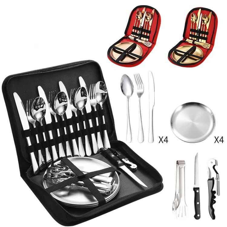 Set Peralatan Makan Portabel d - Outdoor Camping Meals ulasan dan harga