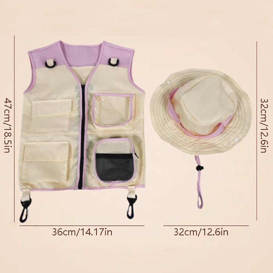 Setelan topi rompi penjelajah  - Outdoor Camping Kids Activities ulasan dan harga