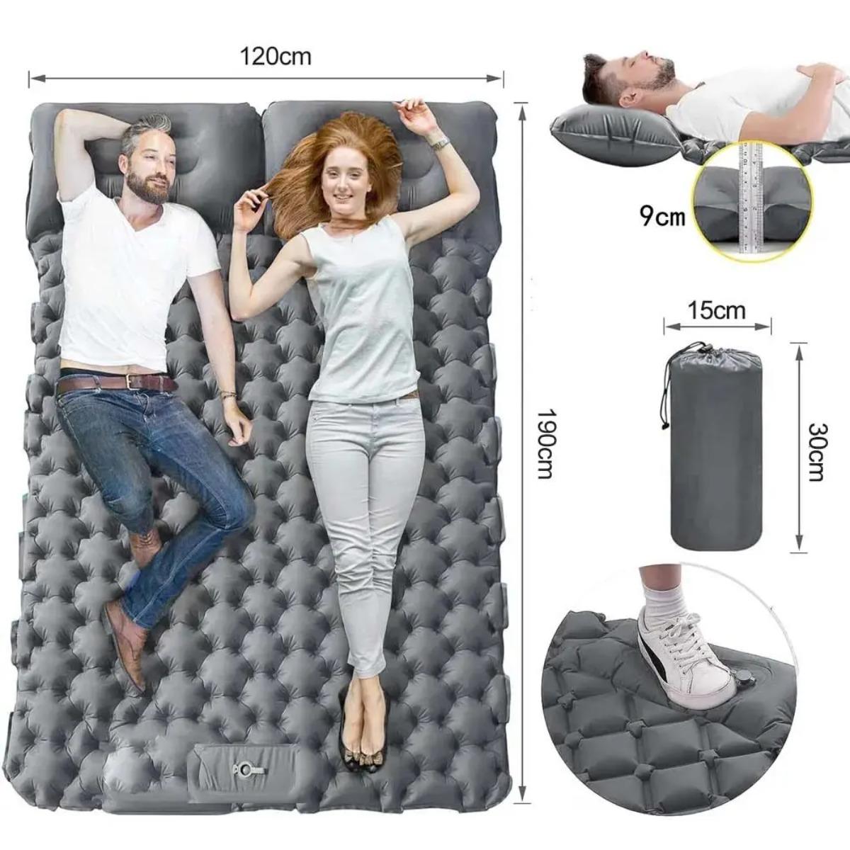 Kasur Udara Tiup Tunggal & Gan - Camp Pillow Compressible ulasan dan harga