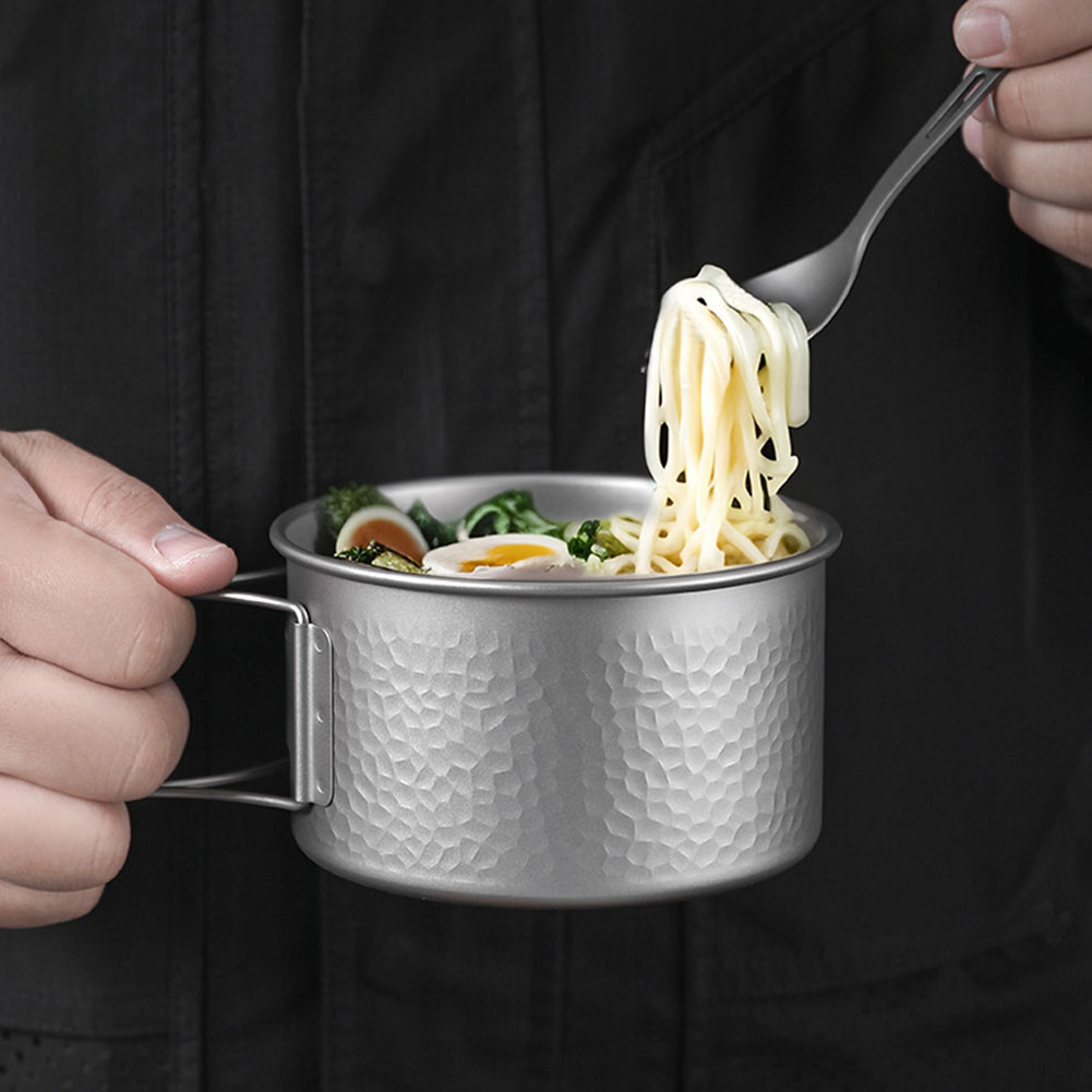Mangkuk Camping Pure Ti Dengan - Outdoor Camping Meals ulasan dan harga