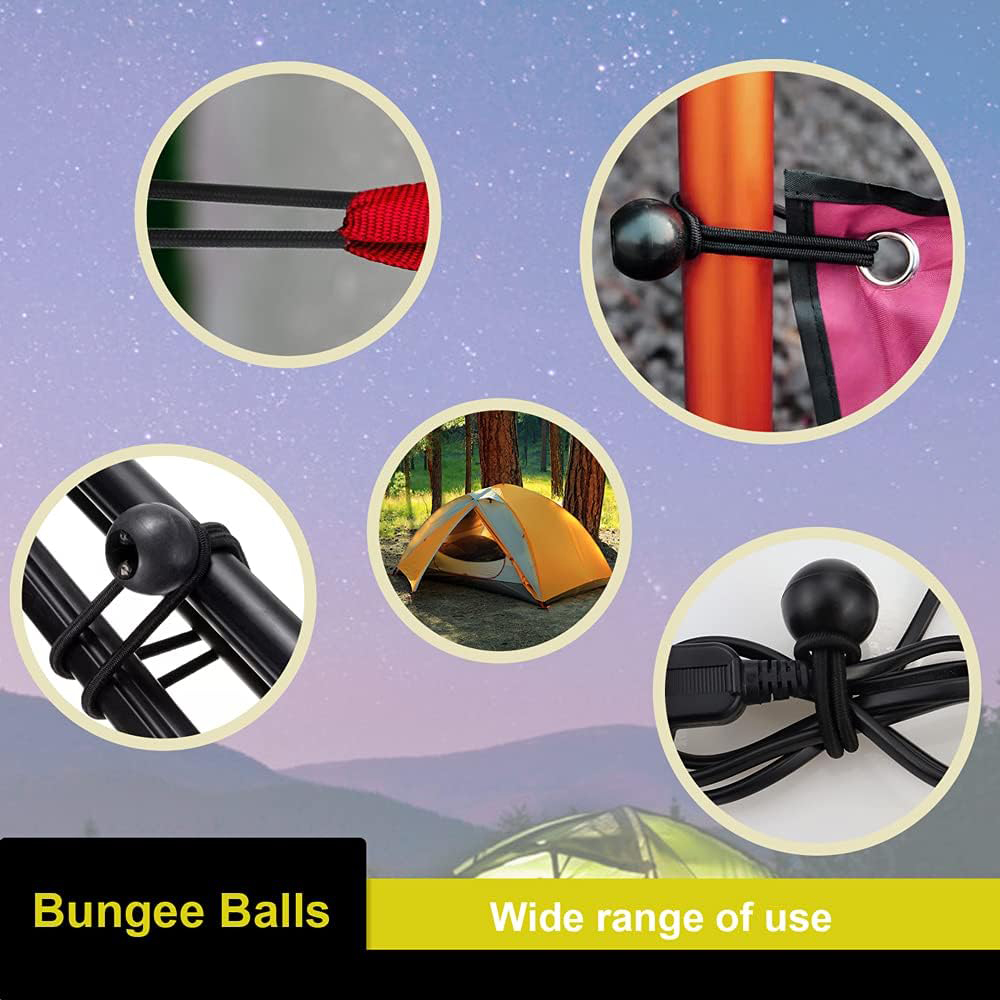 5/10/50/100 Buah Tali Bola Ela - Outdoor Camping Tarp ulasan dan harga