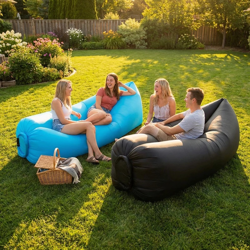 Sofa Tiup Portabel Ringan Taha - Outdoor Camping Couch ulasan dan harga