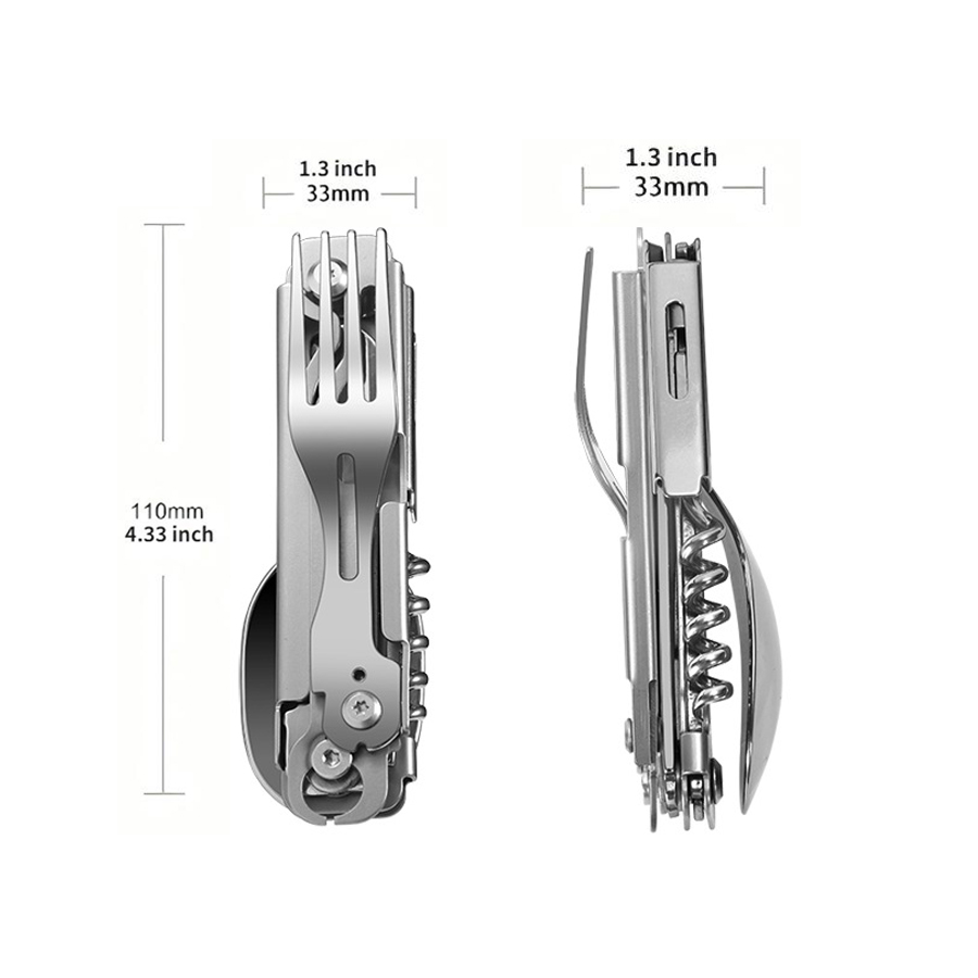 1 pc 6 in 1 Set Peralatan Maka - Outdoor Camping Meals ulasan dan harga